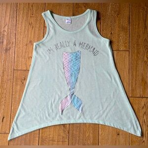 Kensie Girl I’m Really a Mermaid Tank Top size Medium 10/12